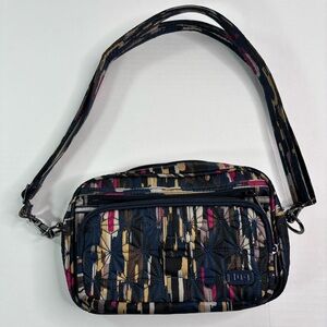 Lug‎ Carousel Convertible Crossbody Belt Bag Riverwalk Purse Multicolor Blue